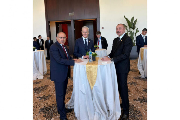Prezident İlham Əliyev Misirdə Nikol Paşinyanla söhbətləşib – FOTO