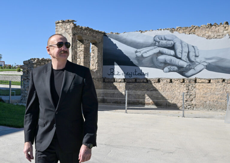 Prezident İlham Əliyev Cəbrayılın Horovlu kəndinin birinci mərhələsinin açılışında iştirak edib