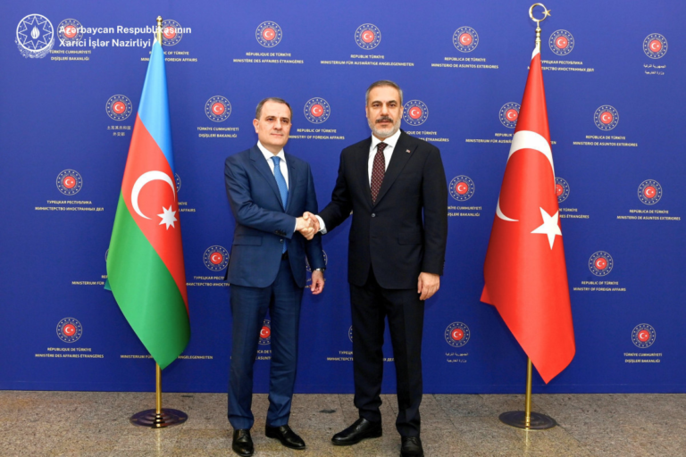 Hakan Fidan Ceyhun Bayramovla TRIPP-ın icrası üzrə çərçivə sənədi ilə bağlı iki saat müzakirə aparıb