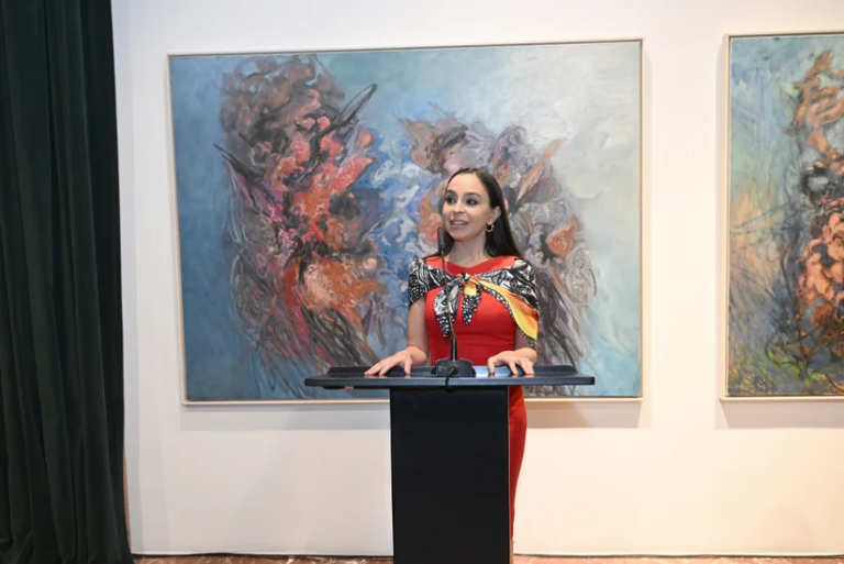 Leyla və Arzu Əliyevalar Tiranada MAMA “Ana təbiət” beynəlxalq incəsənət sərgisinin açılışına qatılıblar