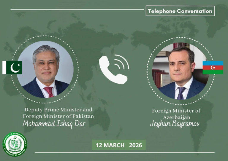 Ceyhun Bayramov pakistanlı həmkarı ilə regiondakı prosesləri müzakirə edib – YENİLƏNİB
