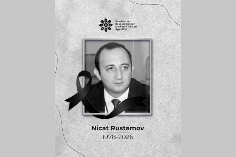 MEDİA jurnalist Nicat Rüstəmovun vəfatı ilə bağlı başsağlığı verib