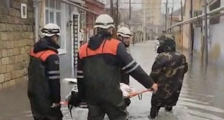 Su basmış bir sıra ərazilərdən 166 nəfər təxliyə olunub