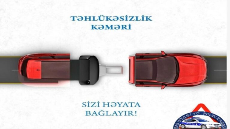 Qəzalarda ölən hər 3 nəfərdən 1-i təhlükəsizlik kəmərini bağlamayıb
