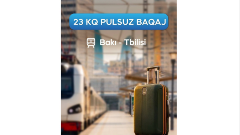 Bakı–Tbilisi–Bakı qatarında ödənişsiz baqaj limiti açıqlanıb
