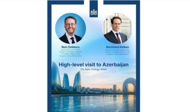 Niderlandın xüsusi elçiləri Azərbaycana səfər edəcəklər